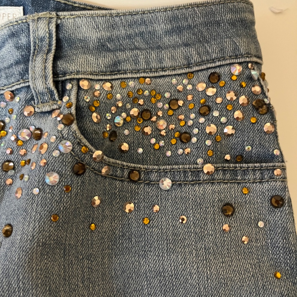 Boston Proper size 6 embellished jeans - Picture 2 of 12